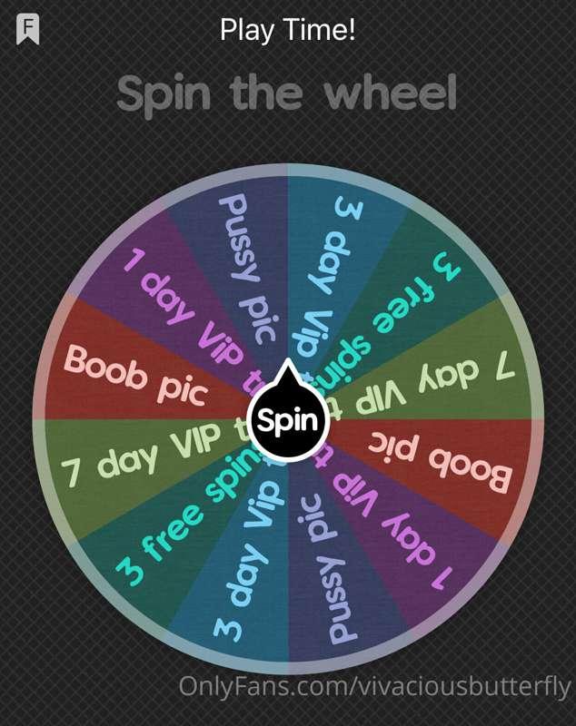 Tip here to play! 

$5 for 3 spins 
$10 for 5 spins 

(*tria..