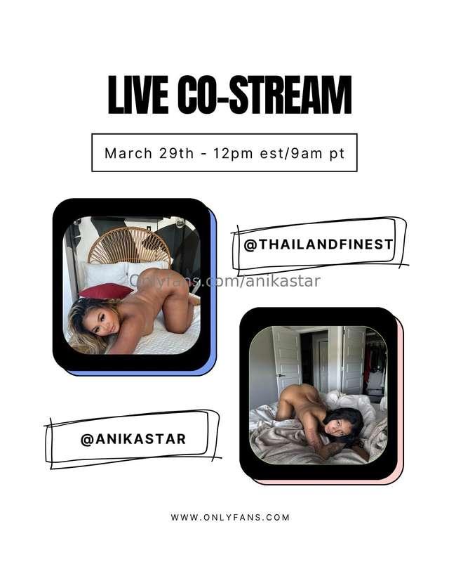 LIVE CO STREAM WITH MY THAILAND BESTIEWHEN: MARCH 29th 😘TIME..