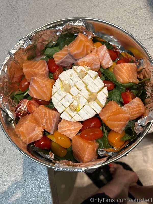 Baked salmon is an exquisite dish that pleases not only with..