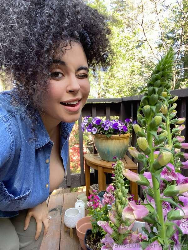 I spent a lot of time in the garden today before jumping int..