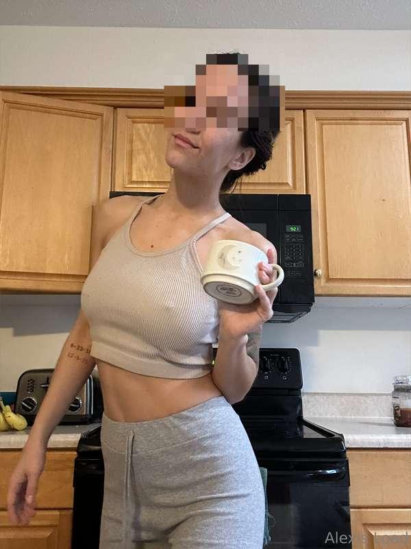 Morning coffee is on! Can I borrow some of your cream? 