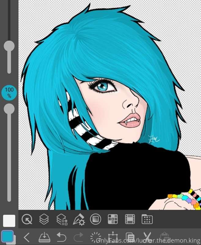 Working on another drawing ^-^ this one would be so cute for..