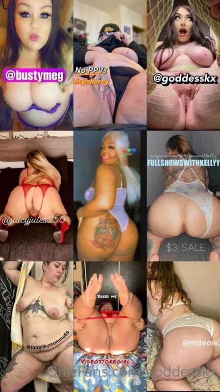 MOST FAMOUS HIGH RATED BBWS ON HERE
We 𝐑𝐄𝐀𝐃𝐘 𝐓𝐎 𝐏𝐋𝐄𝐀𝐒𝐄 😇💦

@..