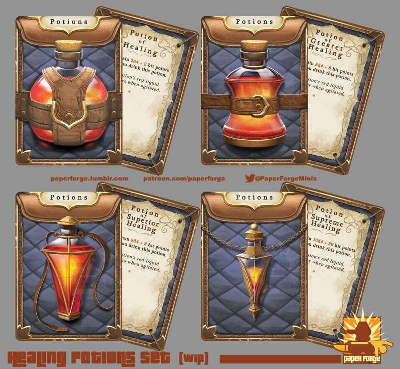 Healing Potions Set! (Wip)