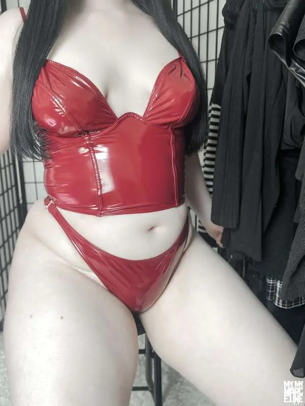 ❤️🖤[Red Leather Pics]🖤❤️A hot new outfit, just for you~ ❤️