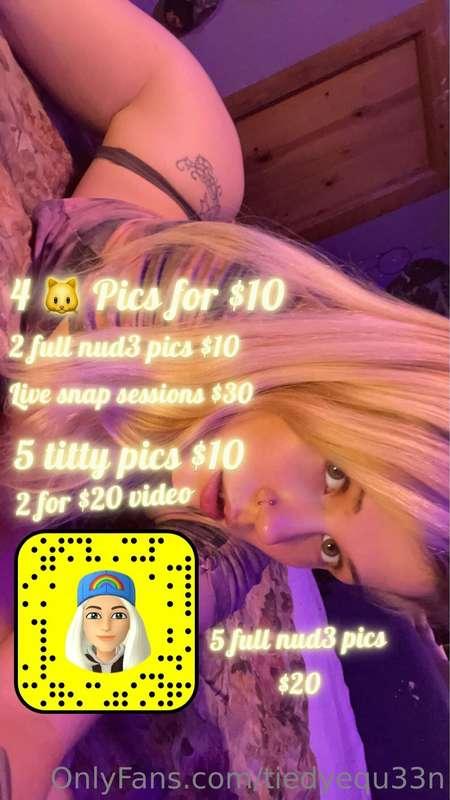 Add my snap for more live fun 🤩 OnlyFans is great, but I’m m..