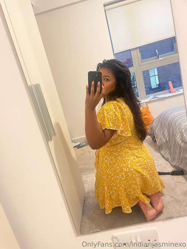 My birthday dress for tonight 👅 Do you think i wear panties ..