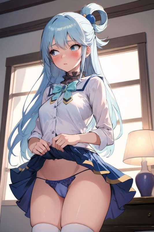 堕女神アクアの馬小屋s●x 53枚