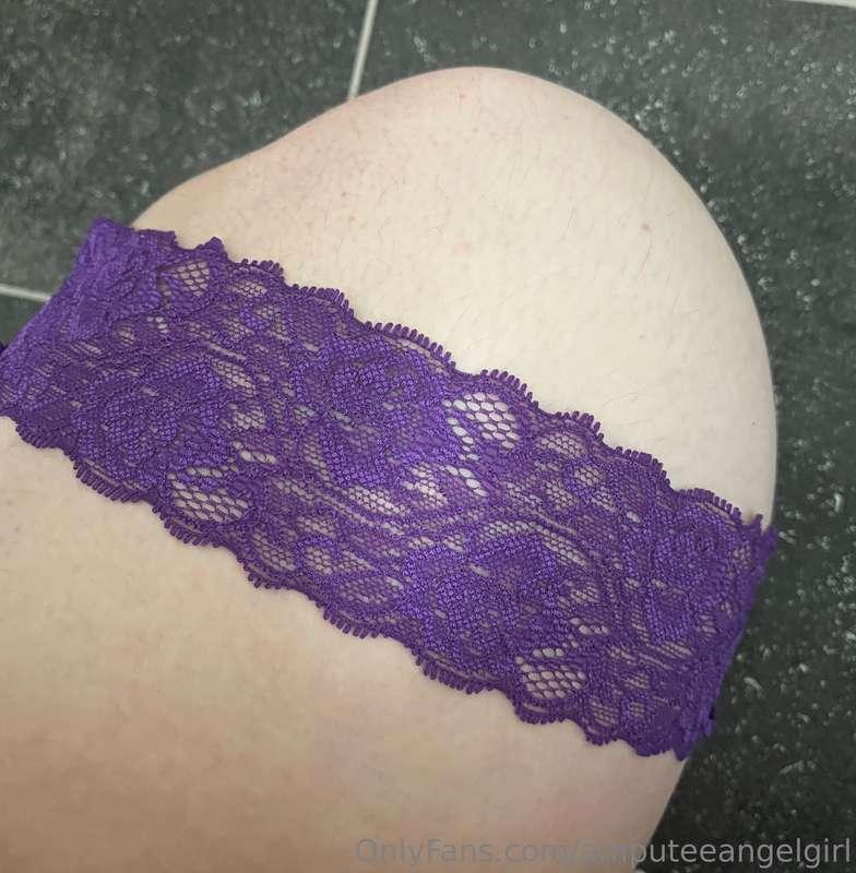 Stumps need to be pretty too 😘 and purple lace is always a s..