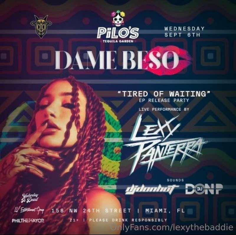 Who's in Miami tonight?!
My "Tired Of Waiting" EP release pa..