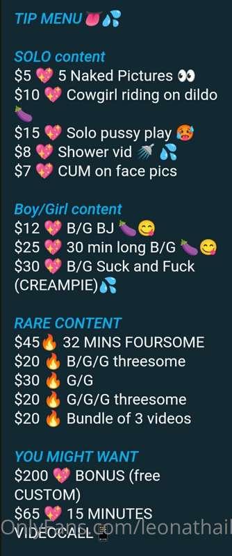 What do you  FANCY on the menu, baby? 🤗☺😈