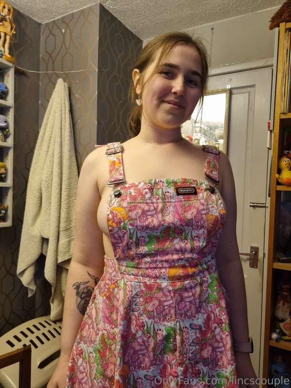 Being naughty in my new dress. Wish I could wear it out like..