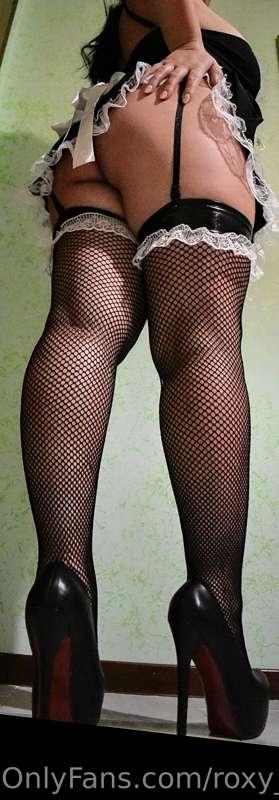 Hot maid in high heels