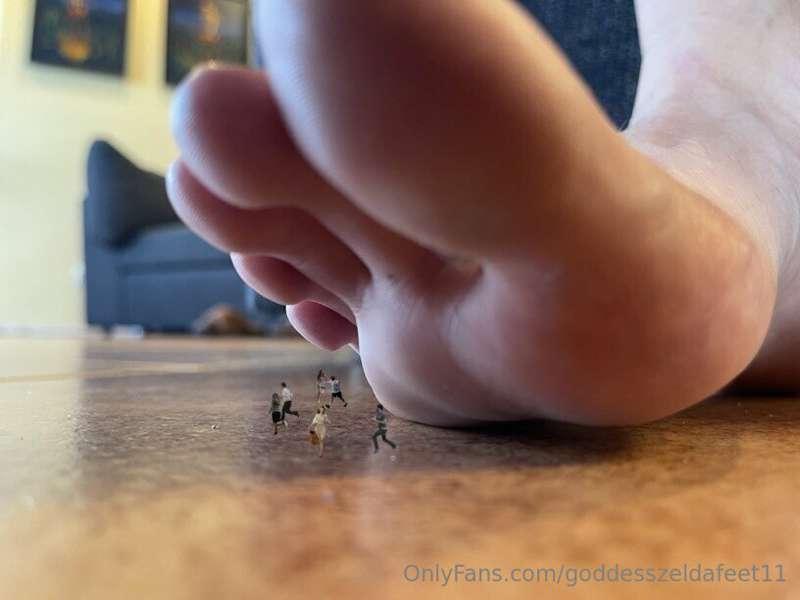 Do you think you would be able to outrun my long toes? Somet..