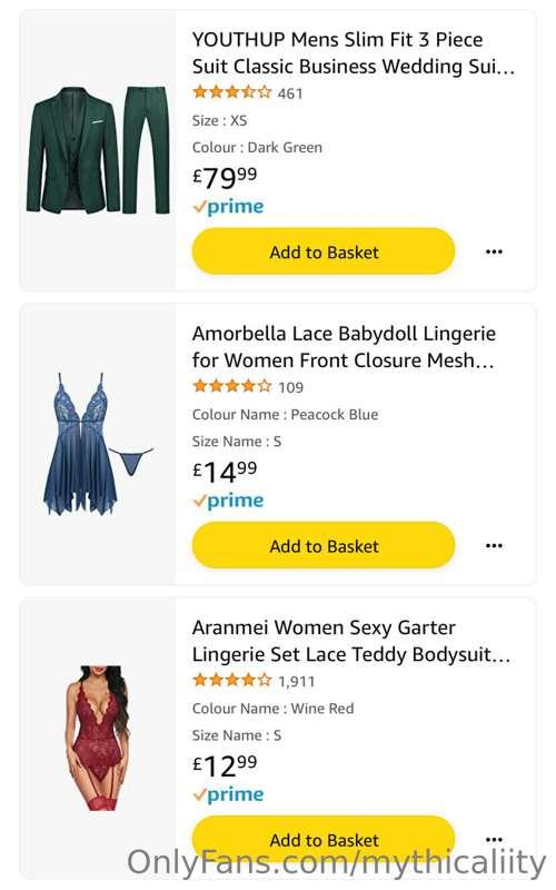Couple of wishlist items 👀 As hot as sexy lingerie is, you c..