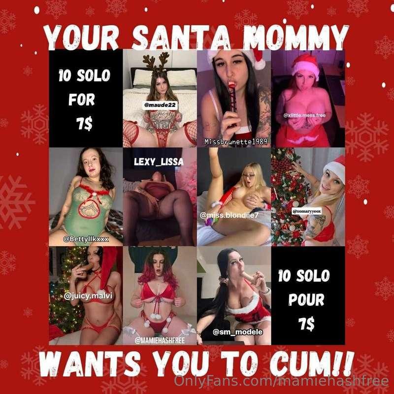 10 mère Noël prête a te faire gicler jusqu'à la dernière gou..