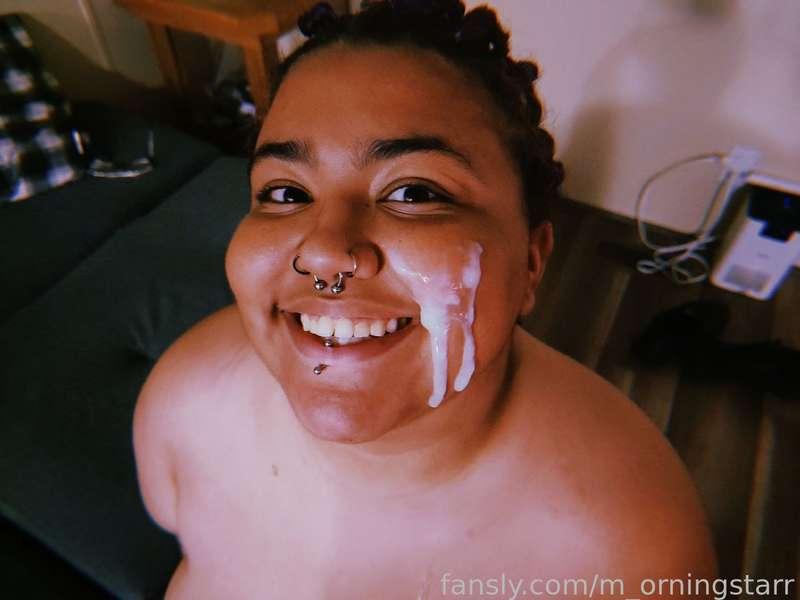 I'm the happiest with your cum on me 