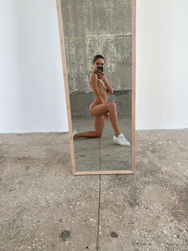 What do you think of my sneakers? Or were you too busy looki..
