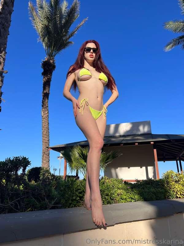 I was made to wear a bikini and drain your wallet...