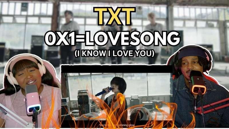We React To TXT - 0X1=LOVESONG (I Know I Love You) For The First Time! 🔥