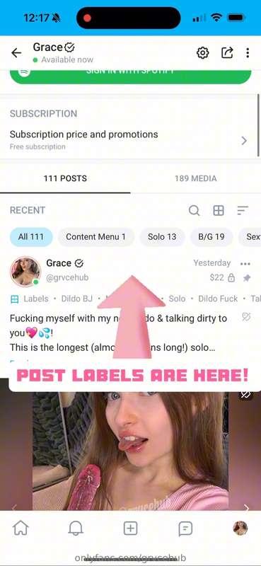 HOW TO ACCESS MY POST LABELS
✨I have labels on my Onlyfans p..