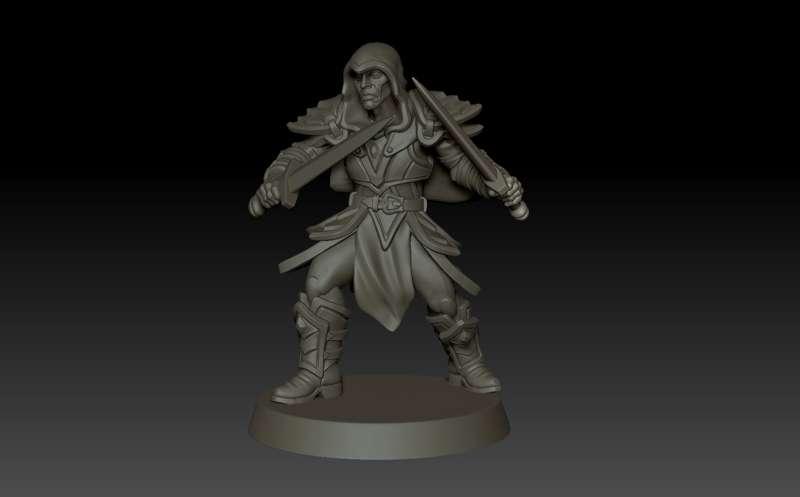 February's WIP : Started posing the elf. 