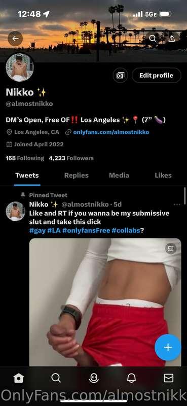 hey boys, if you don’t follow my twitter make sure to go che..