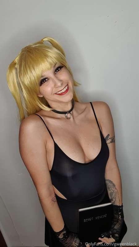 Yesterday's LIVE SHOW on @GWEENBLACK was Misa Amane cosplay ..
