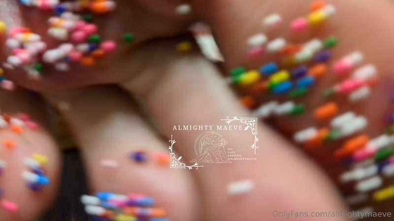 Close up Birthday Sprinkles 🎂 today has truly been a whirlwi..