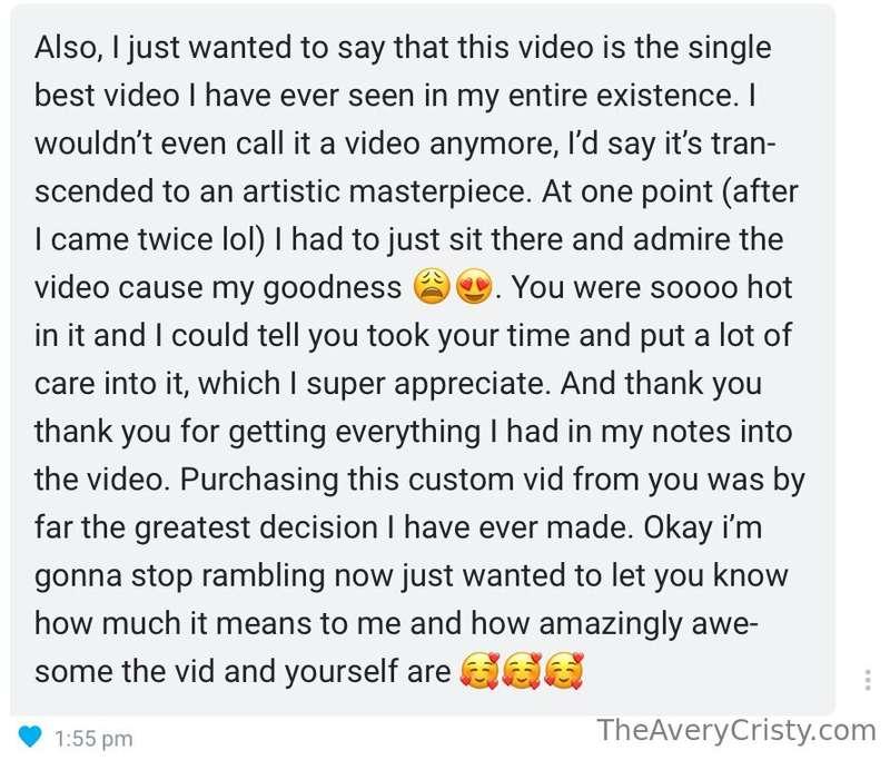 Recent custom video review. 👀 I absolutely love creating for..