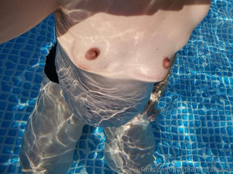 It's very hot today 🥵. Hopefully I bought a little pool wher..