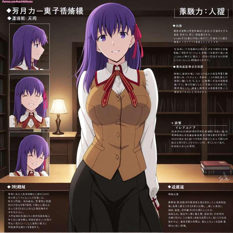 Sakura Matou of Fate Stay Night Unlimited Blade Works Sexy Poses [Gen 2.5]