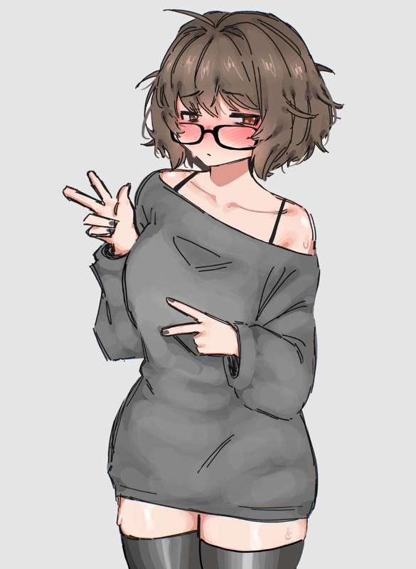 aki trying a different outfit (ver. 2) 
