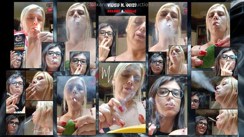 00121 # Roxana & Giselle in the smoky kitchenMy daughter Gis..