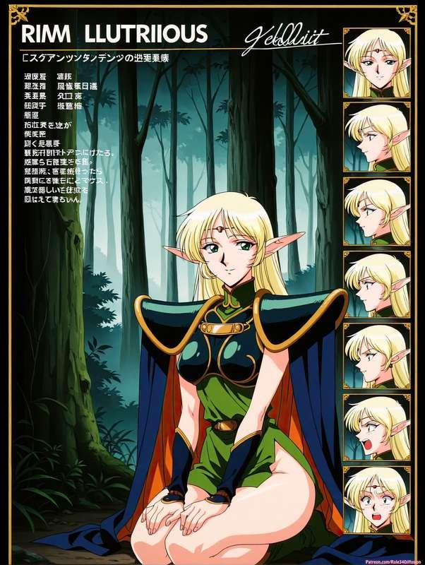 Deedlit of Record of Lodoss War Sexy Poses [Gen 2.5]