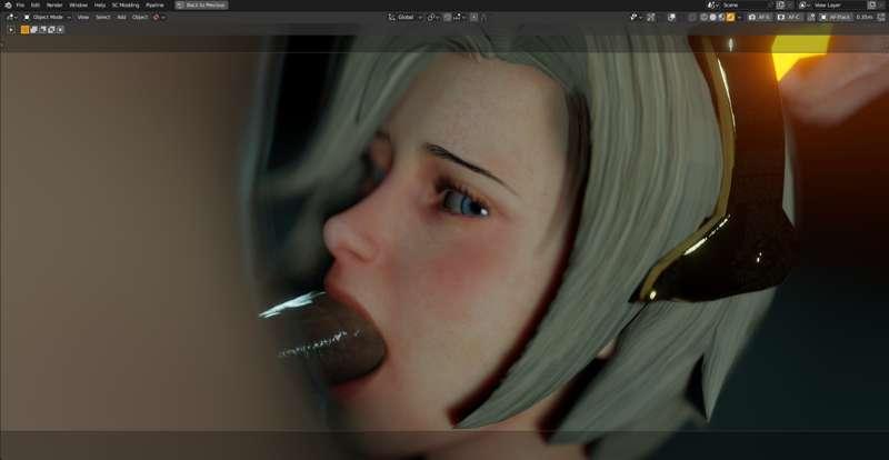 Mercy Blowjob - Wip