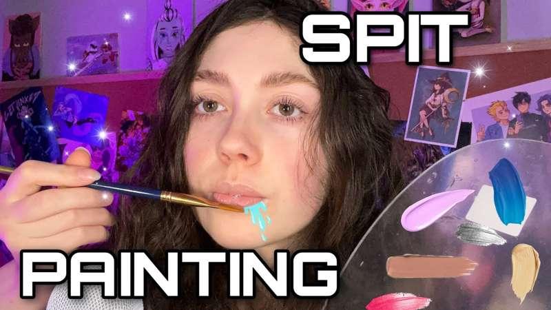 patreOn ASMR | Bored Art Student Spit Paints You During Class 🎨 ( roleplay, spit painting )