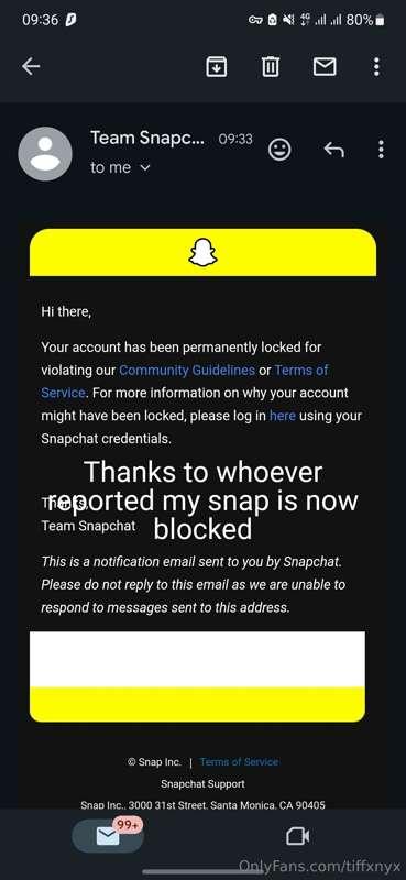 My Snapchat has been banned.. 🚫 stay tuned and ill post a ne..