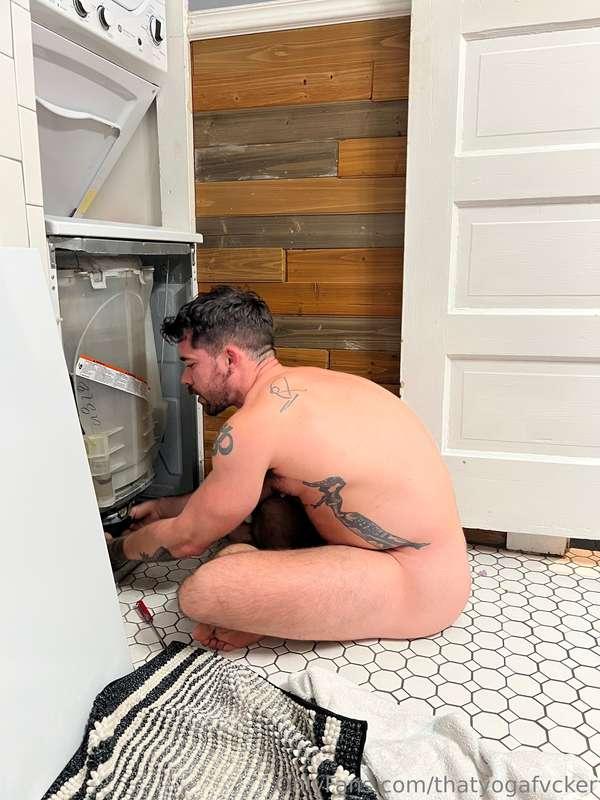 Candid of me trying to fix the washer 🤪