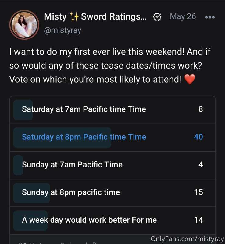 As per popular vote I’ll be doing MY FIRST EVER LIVE TOMORRO..