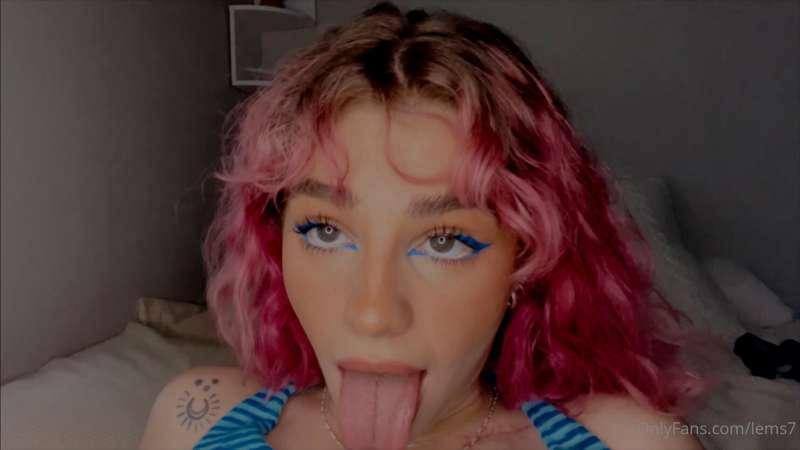 i know you miss my pink hair so… JOI time babyyy! 😉 cum play..