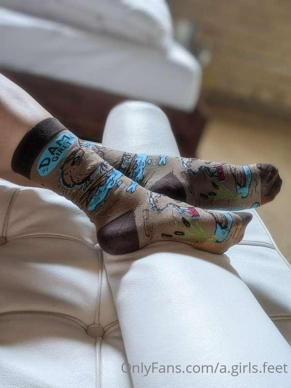 I'm starting a trend -- if you show someone your socks right..