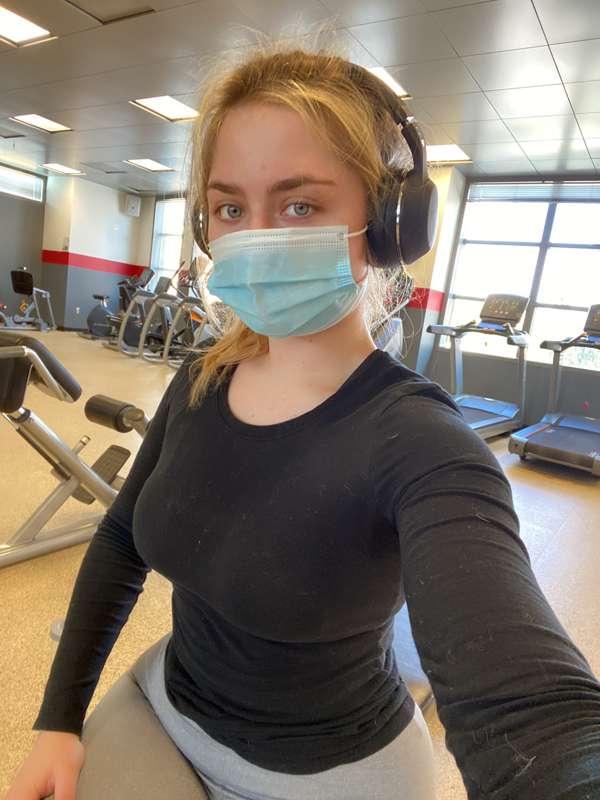 Push day at the gym c: selfie