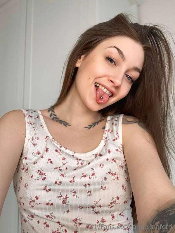 I'll show you my tongue and you'll show me yours and we'll t..