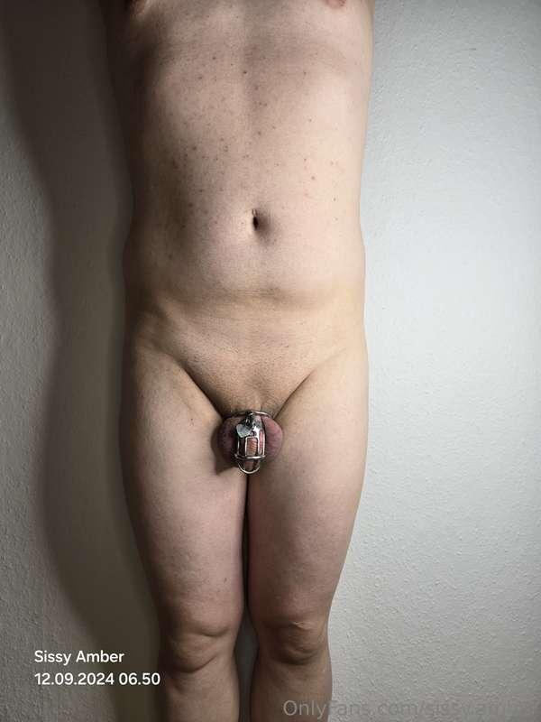 And a black G-string for today, with a small pad in it Later..