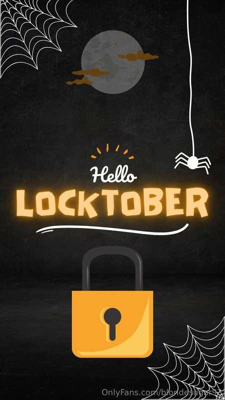 Hey there! It's LOCKTOBER!Get ready to be locked away for a ..