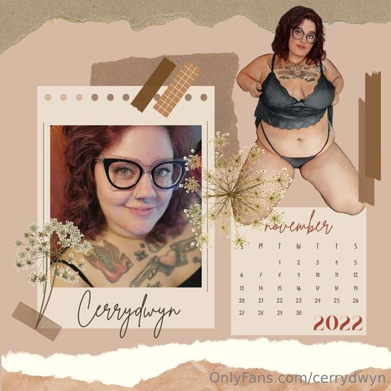 I couldn't decide on a calender design for November, so here..