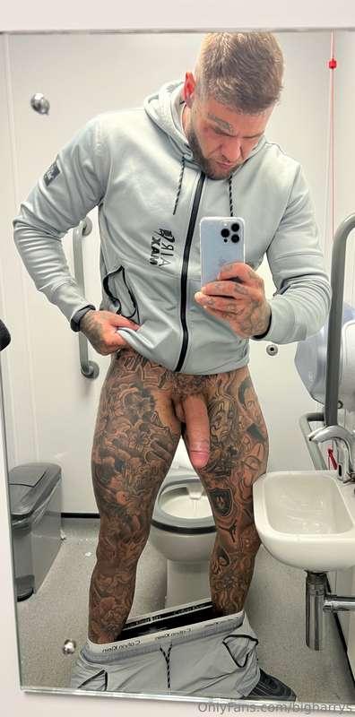 Would you see me in here and suck my cock.. let me bend you ..