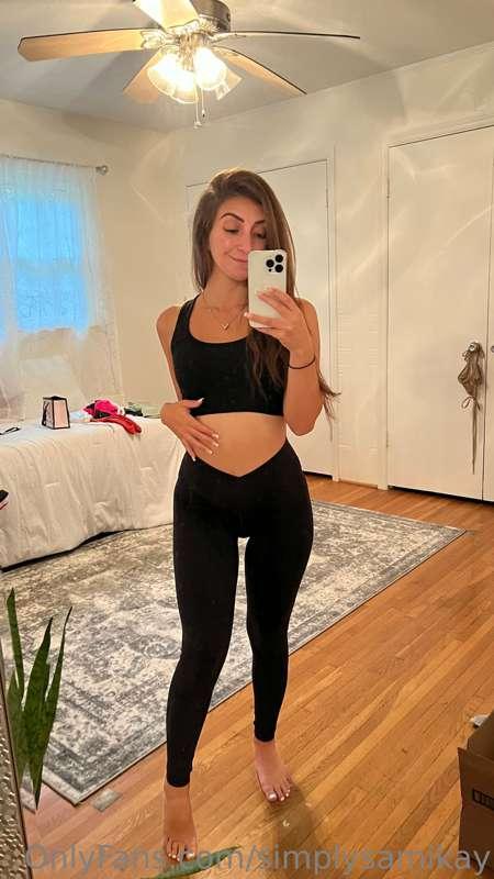 Leggings are my favorite! Also, just sent out a sexy spankin..