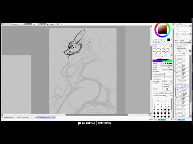 OCT 2020 speedsketch (Renamon) 